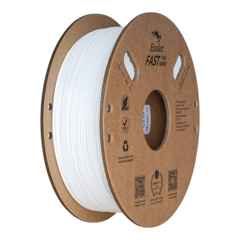 Філамент (пластик) для 3D принтера CREALITY Fast PLA 1кг, 1.75мм, білий (3301010397)